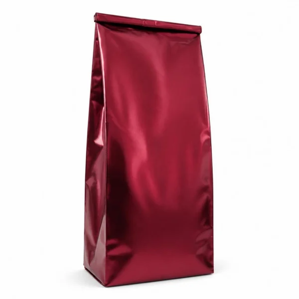 Bordo Alüminyum Yan Körüklü Torba 7,5x20 cm