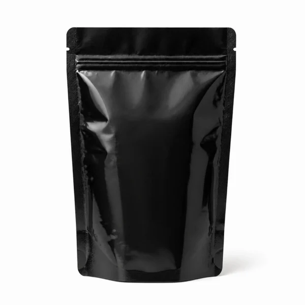 Parlak Siyah Alüminyum Kilitli Doypack 8,5x14,5 cm