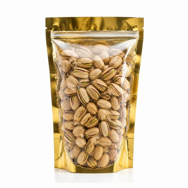 Şeffaf Metalize Gold Kilitli Doypack 8,5x14,5 cm
