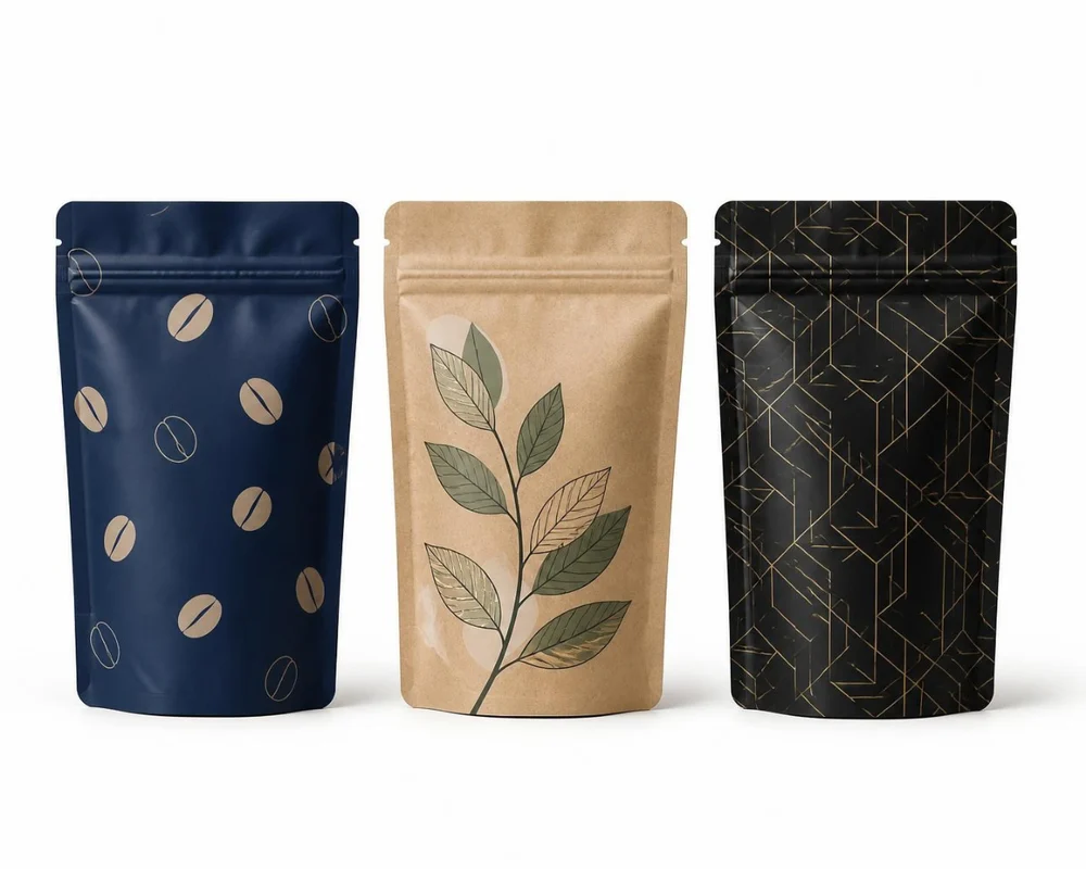 Markaya özel baskılı doypack örnekleri